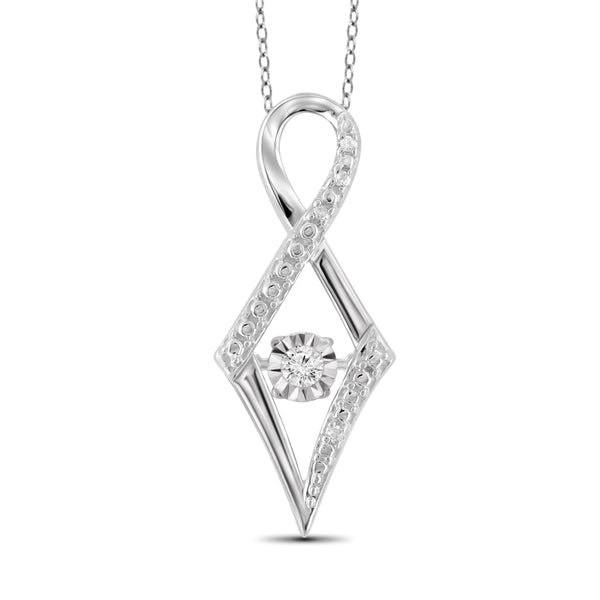 Diamond in the Sky White Diamond Accent Sterling Silver Pendant
