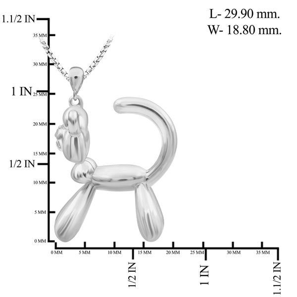 JewelonFire Sterling Silver Cat Metal Pendant - Assorted Color