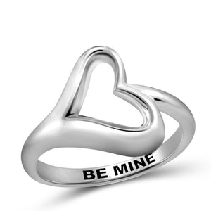 JewelonFire Sterling Silver Infinity Friendship Ring for Women | Personalized Be Mine Promise Eternity Knot Symbol Band