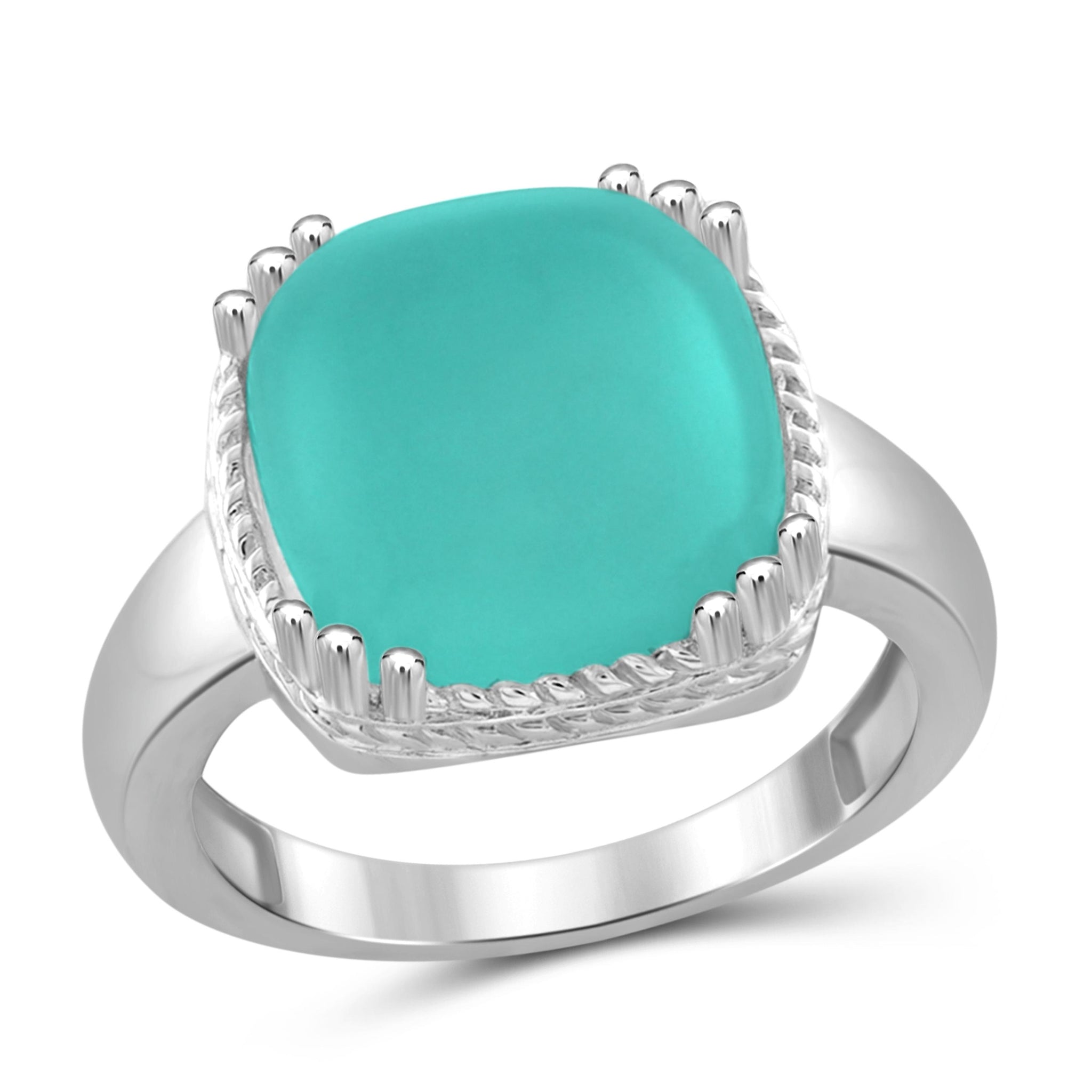 JewelonFire 6 3/4 Carat T.G.W. Chalcedony Sterling Silver Fashion Ring