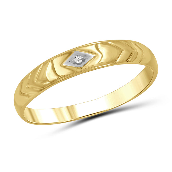 Jewelnova Accent White Diamond 10k White Gold Men's Ring
